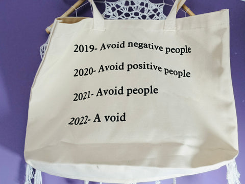 A void tote bag