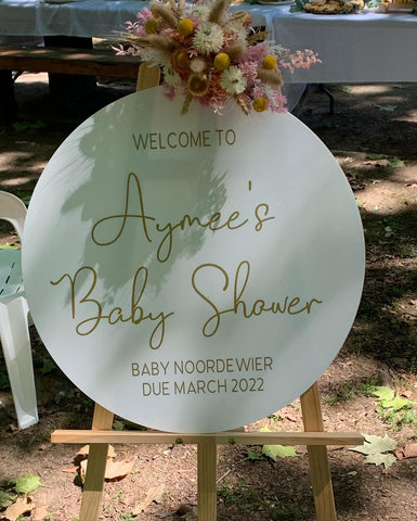 Personalised Baby Shower Sign