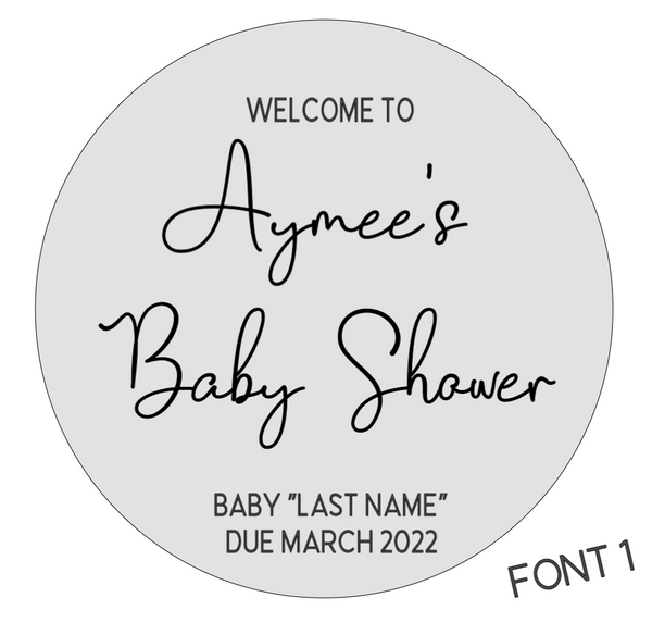 Personalised Baby Shower Sign
